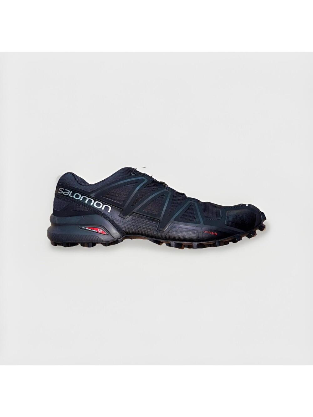Salomon Speedcross 4 Trail Running Shoes Black Contagrip Men’s Size 12
